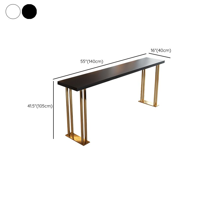 Indoor Contemporary Bar Dining Table Rectangle Wooden Bar Table
