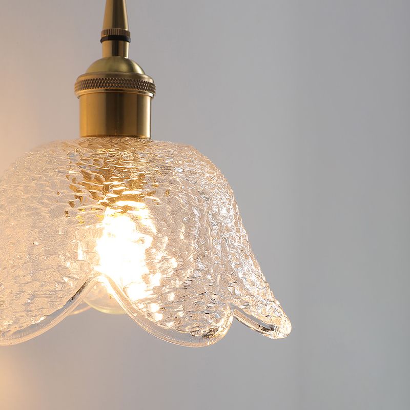 Modern Style Design Sconce Light Fixtures 1-Light Brass Wall Mounted Lamp with Grass Shade