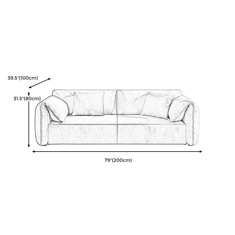 Faux Leather Stationary Living Room Pillow Top Arm Green Seating