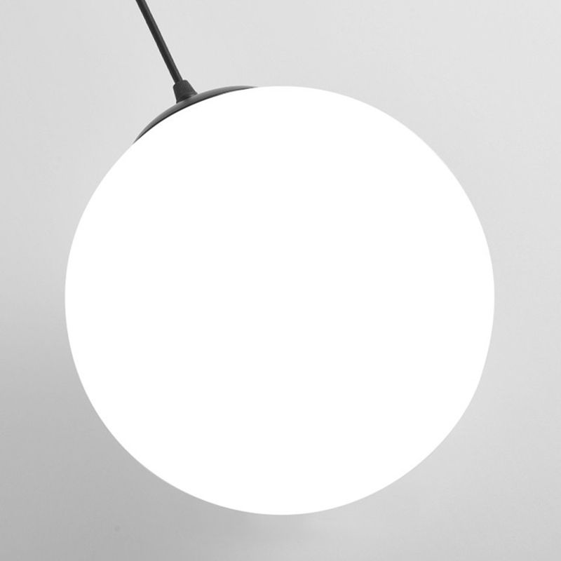 Moderner Stil Kugelform Pendelleuchte Glas 1 Licht anheizen Licht für Esszimmer