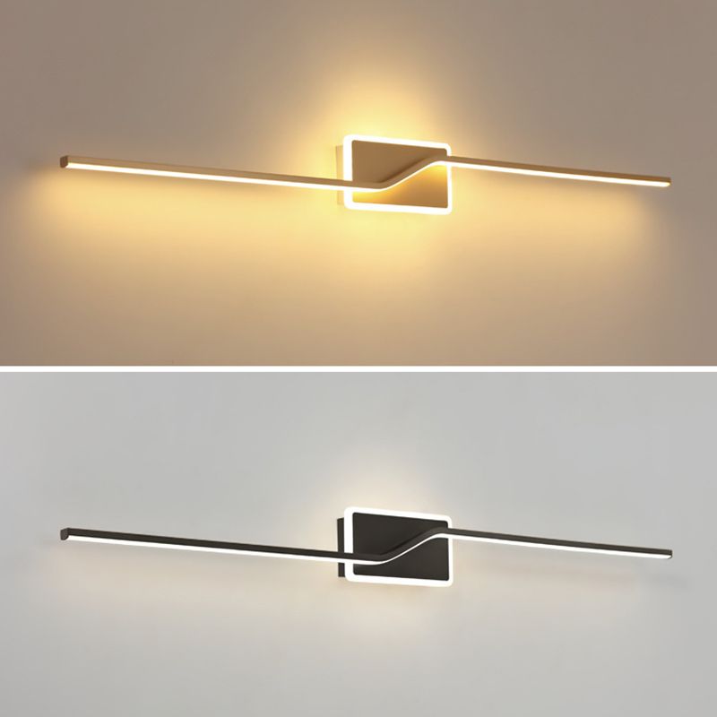 Noordse LED -muurlamp Minimalistische wandbalk Minimalistische wandbalk in gouden afwerking