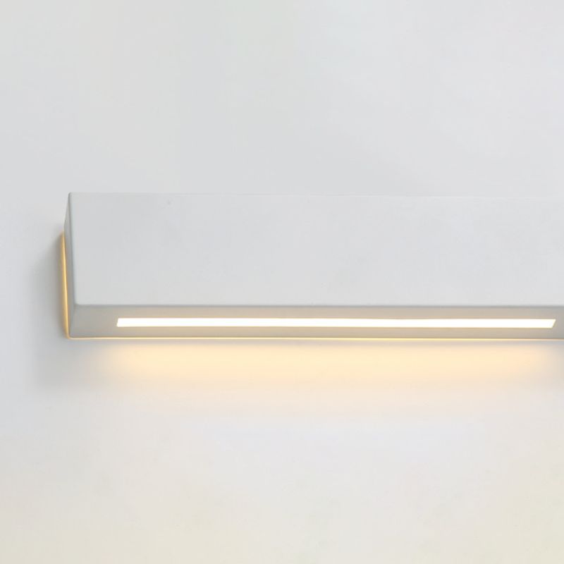 Metal Square Shape Wall Mount Lighting Modern 2-Lights Wall Mounted Light Fixture in White
