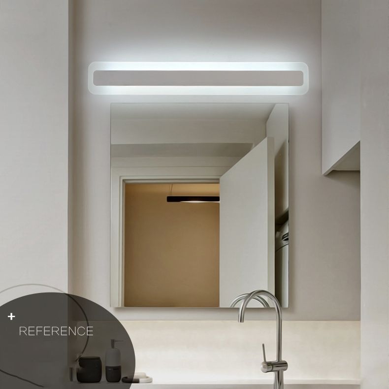 Metal linear Shade Wall Lights Modern 1 Head Wall Mount Fixture in White