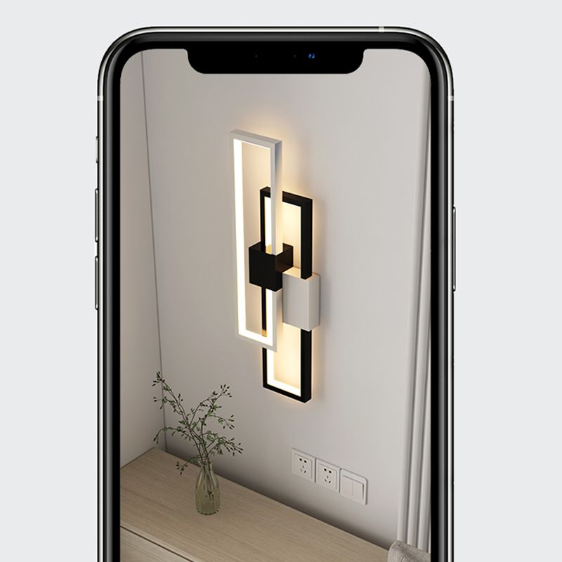 Metal Geometric Shape Wall Light Modern Style Multi Lights Wall Mounted Light Fixture