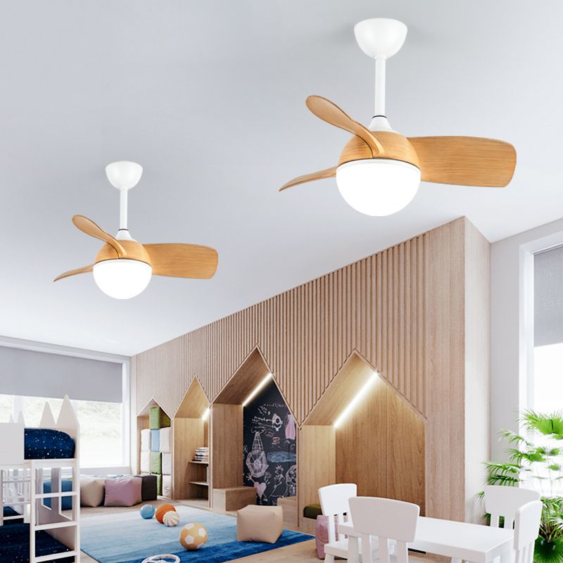 Ventilateur de plafond léger métal nordique LED Plafond monture à coucher pour chambre à coucher