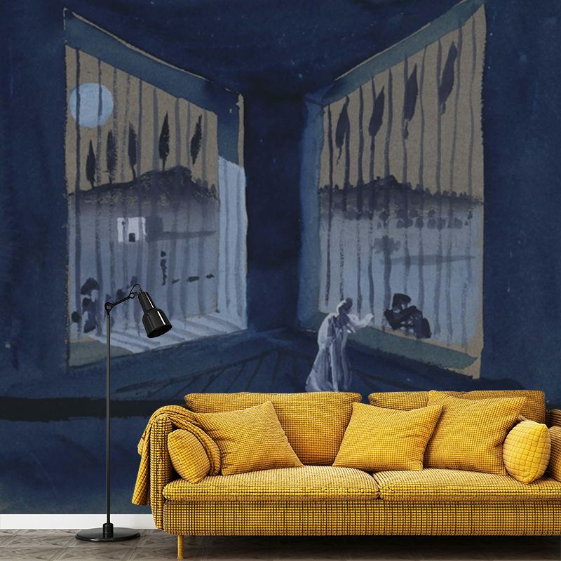 Waterproof Imprisonment Painting Mural Surrealistic Non-Woven Cloth Wall Art, Custom Size