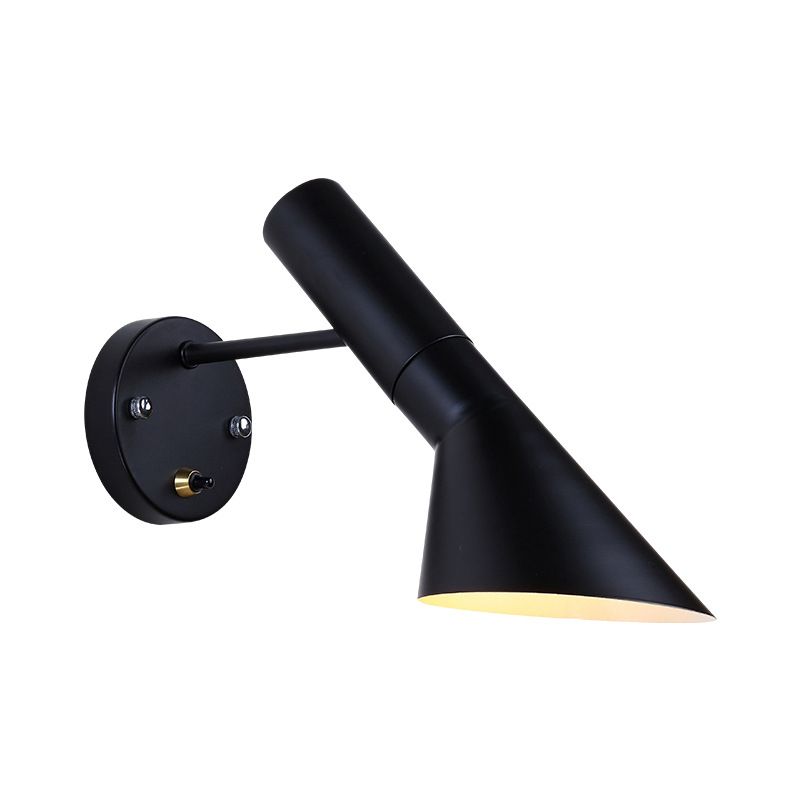 Nordic Simplicity Swing Arm Wall Lights Metallic Sconce Light Fixtures for Bedroom