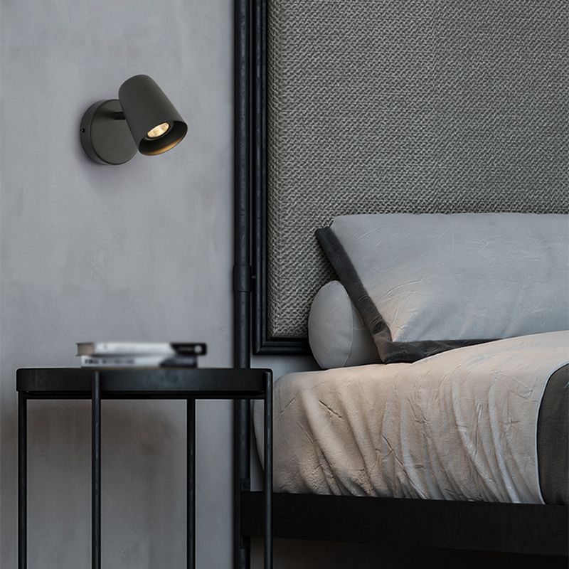 Dormitorio luminosos simples luminosos 1 iluminación de pared giratoria de metal ligero