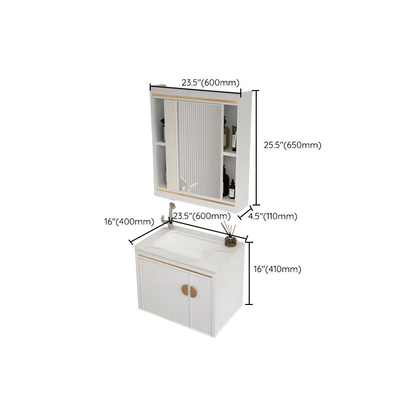 Gorgeous Sink Cabinet Free-standing Standard Space Saver Vanity with Mirror