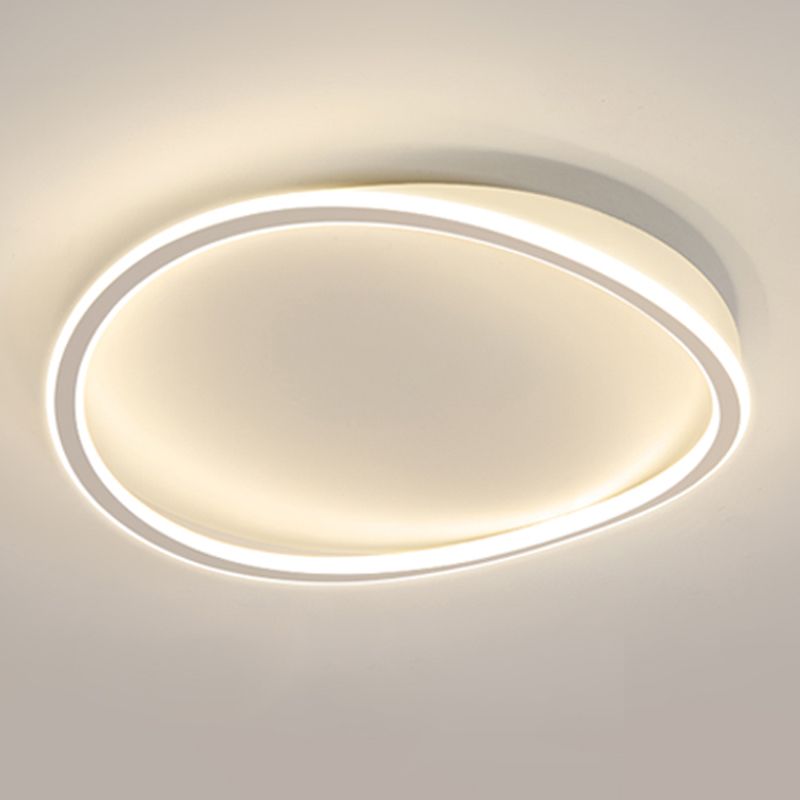 Geometry Shape LED Ceiling Lamp Modern Iron 1 Light Flush Mount for Living Room