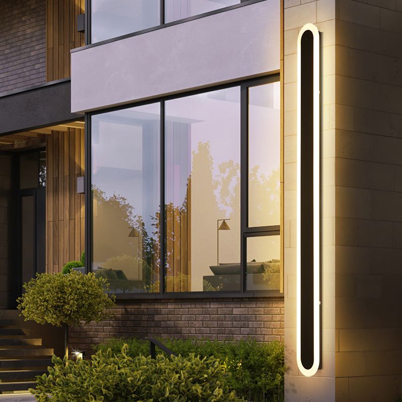 1-Light Black Minimalisme Appareils luminaires