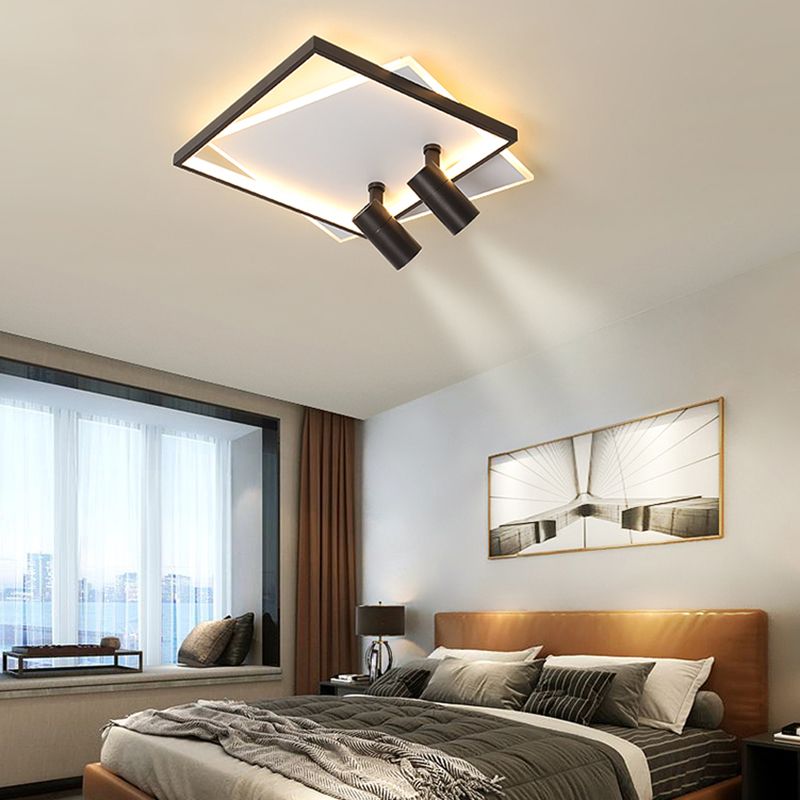Moderne LED-plafondlamp met inbouwverlichting voor kledingwinkelwoonkamer