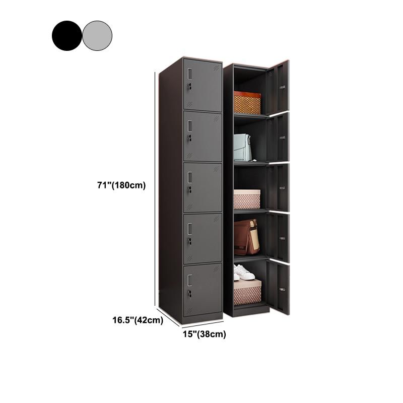 Hinged Wardrobe Cabinet Contemporary Metal Wardrobe for Bedroom