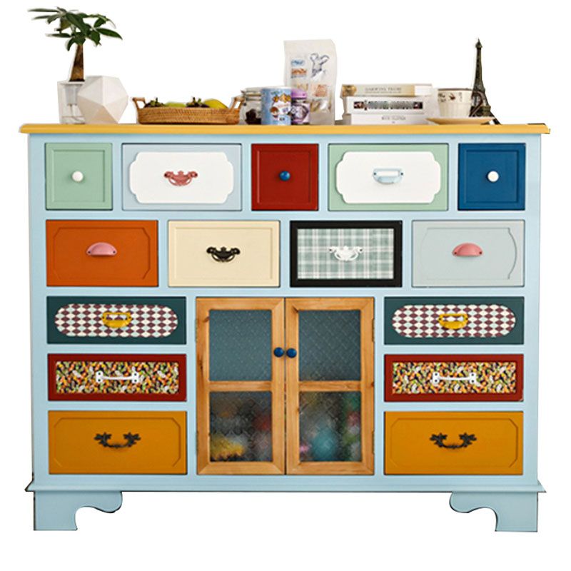 Coastal Style Dresser Manufactured Wood Storage Chest Dresser for Bedroom