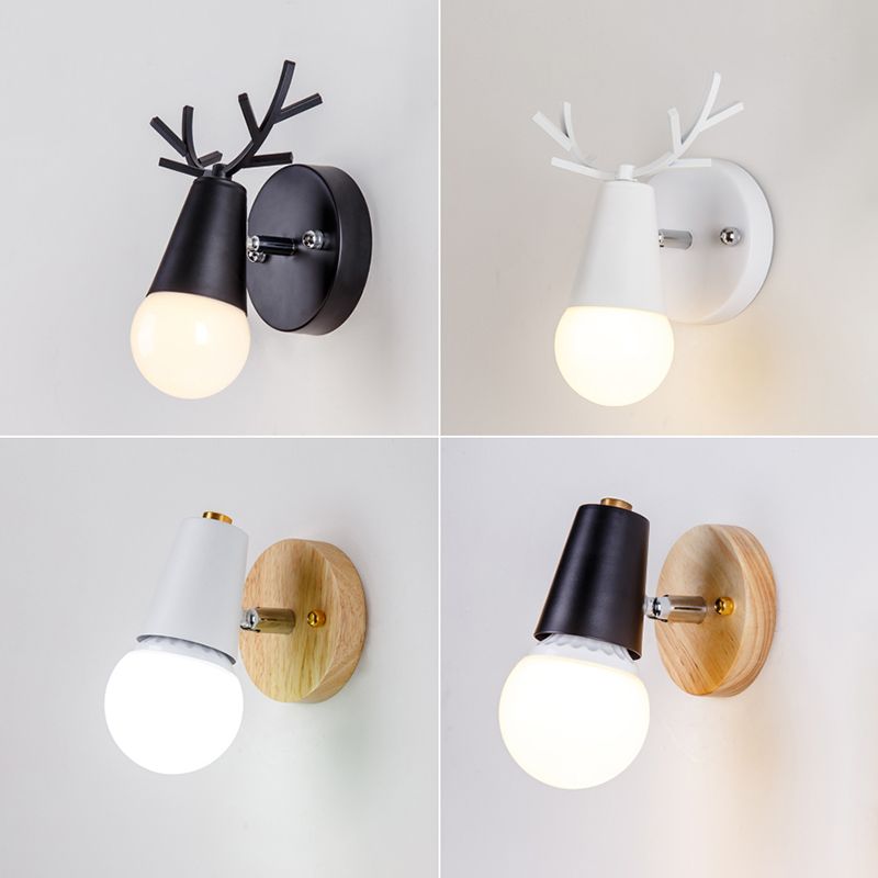 Accesorios de iluminación de pared geométrica de estilo de metal de estilo moderno 1 lámparas de pared de luz