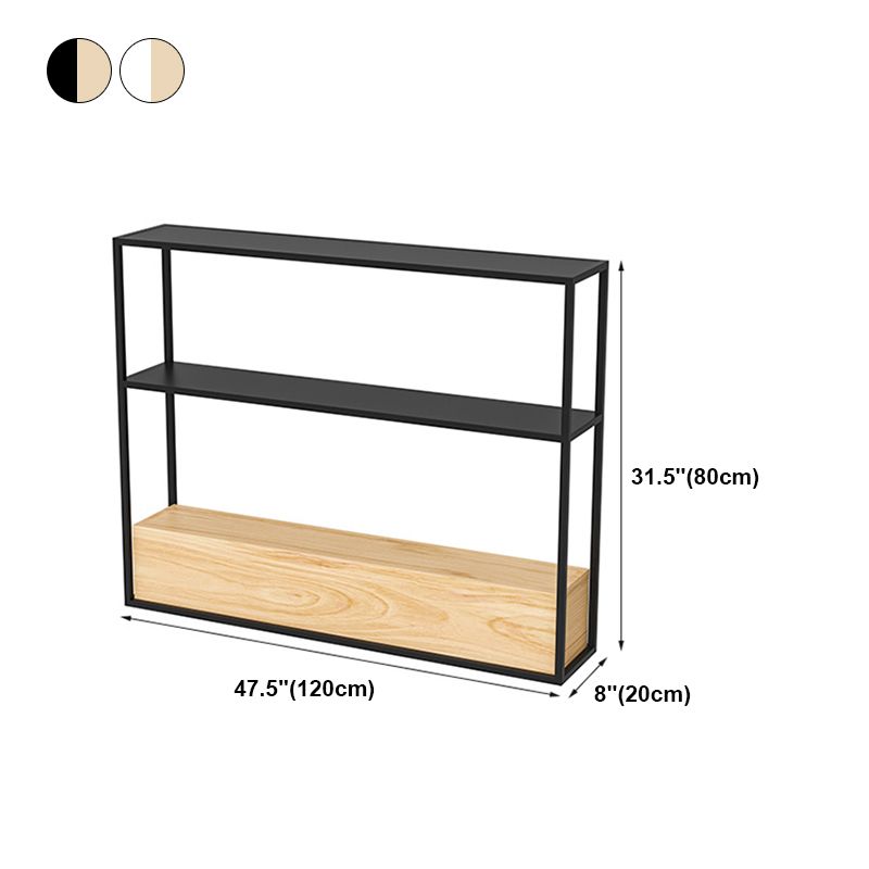 Contemporary Open Etagere Bookshelf with Metal and Shelf for Home