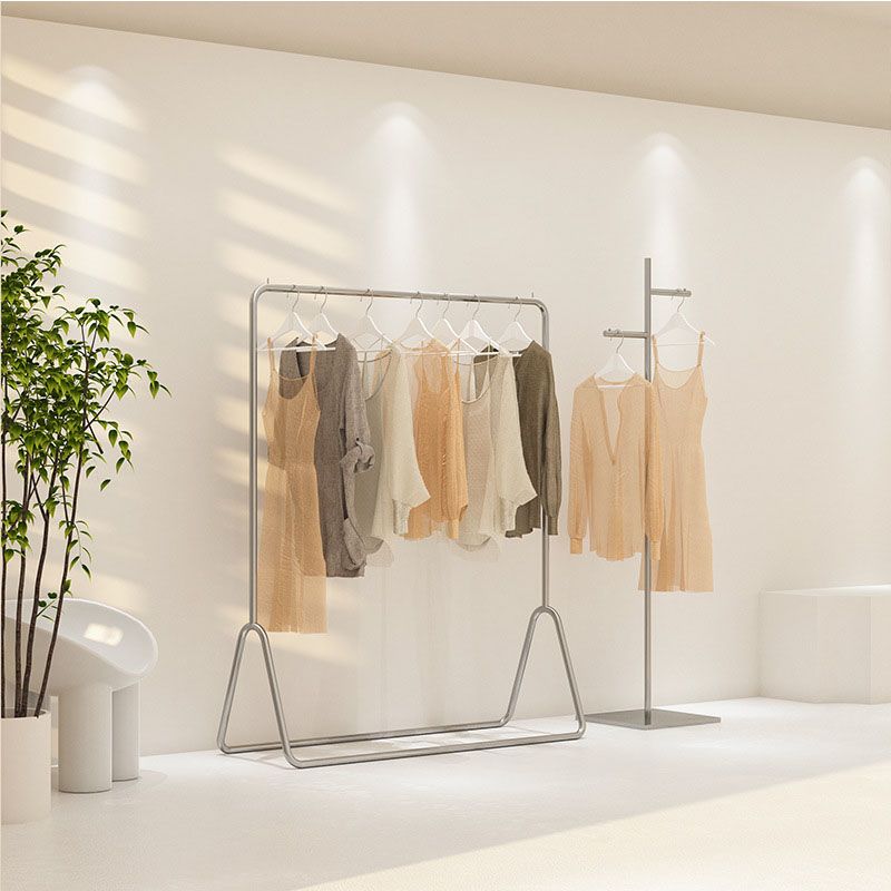Modern Coat Hanger Metal No Distressing Free Standing Hall Tree