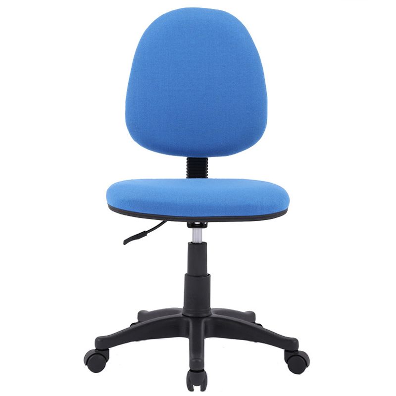 Black Nylon Modern Desk Chair Mid-Back with Upholstered Conference Chair