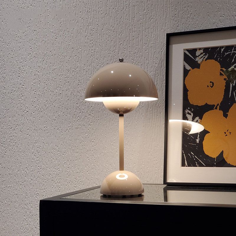 Contemporary Table Lamps Various Colors Metal Desk Lamp for Study Room