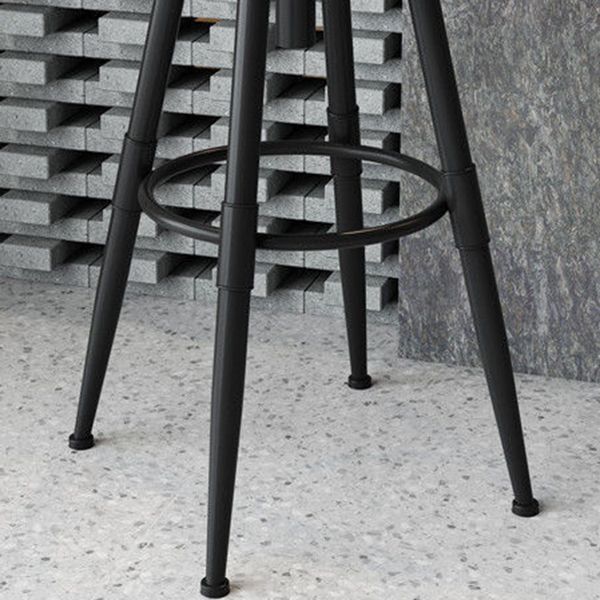 Rotating Barstool Industrial Style 4 Legs Bar Stool for Dining Room