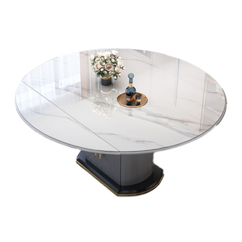Round Stone Dining Table Traditional Luxury Drop Leaf Trestle Dining Table