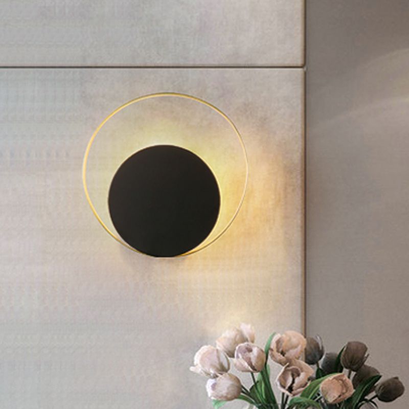 Loop Metallic Wall Lighting Idea Contemporary LED Brass Wall Sconce Light for Sleeping Room