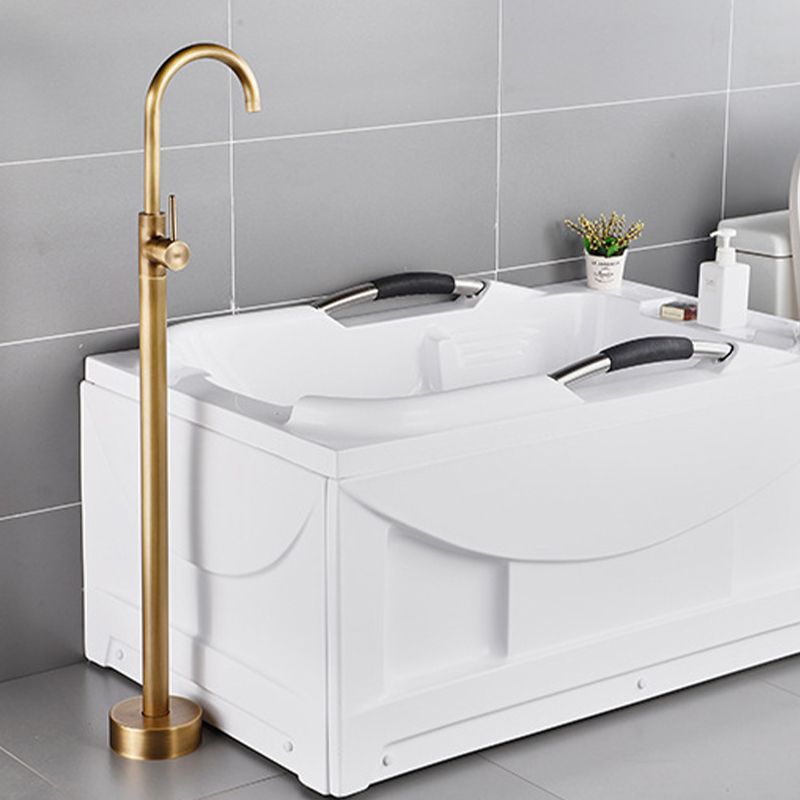 Modern Freestanding Bathtub Faucet One Handle Freestanding Tub Filler Trim