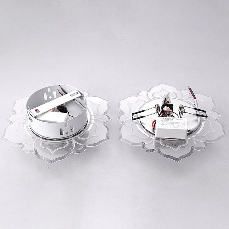 Clear Blossom LED Flush Mount Moderne Crystal Flushmount Plafond Licht voor Hal