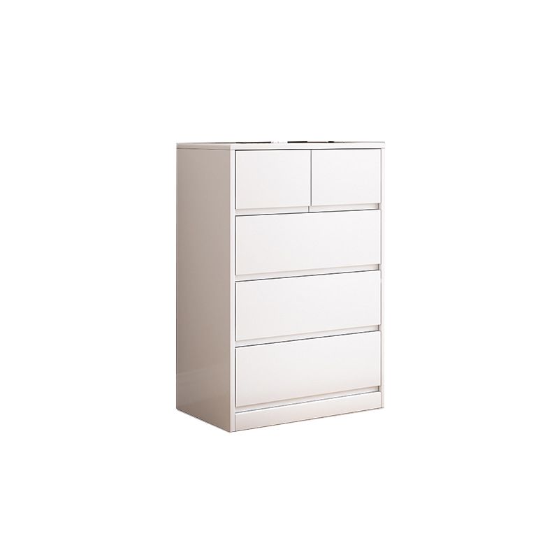 Rubberwood Accent Chest with Drawers 23.62" Long Contemporary Chest