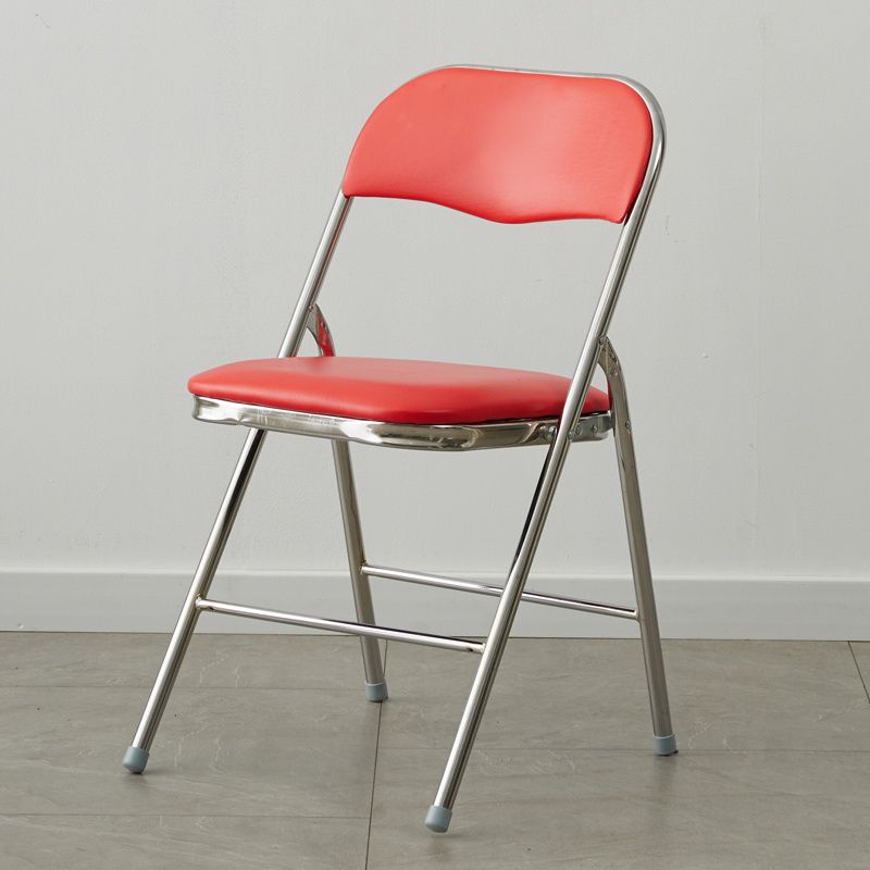 Industriële stijl PU lederen eetkamerstoelen Open achterste zijkoelen voor thuis