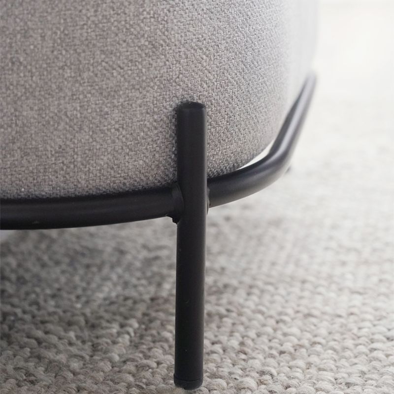 27.95" Wide Armless Linen Chair Basic Four Leg Chair for Living Room