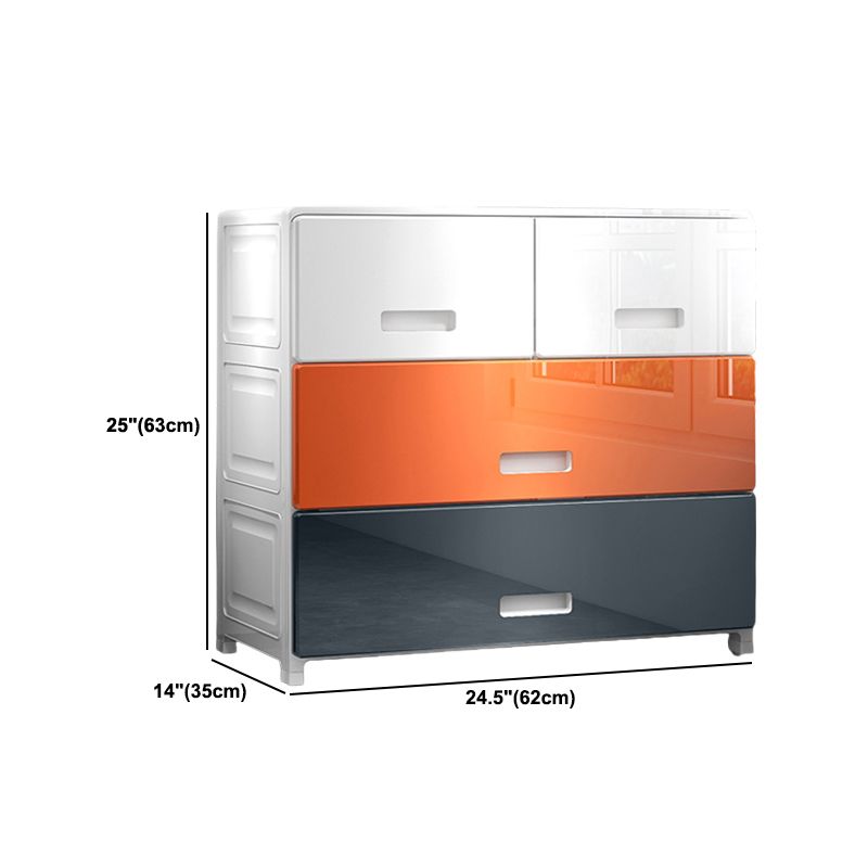 Plastic Storage Cabinet With Drawer Non-Hanging Armoire With Legs