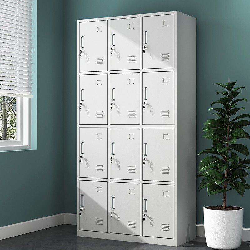 Contemporary Style Wardrobe White Metal Wardrobe Closet for Home