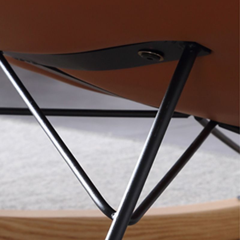 Armless Accent Chair 37.40" L x 37.40" W x 35.43" H Tufted Back Lounge Chair