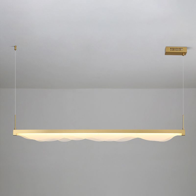 Estilo moderno lineal isla light light metal 1- luz colgante de la isla ligera