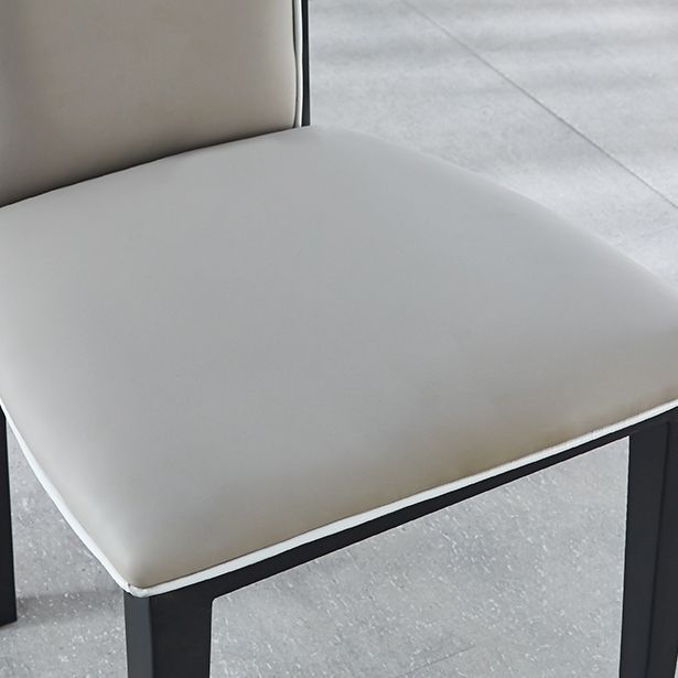 Contemporary Style Side Chair Metal Dining Room Chair for Kitchen