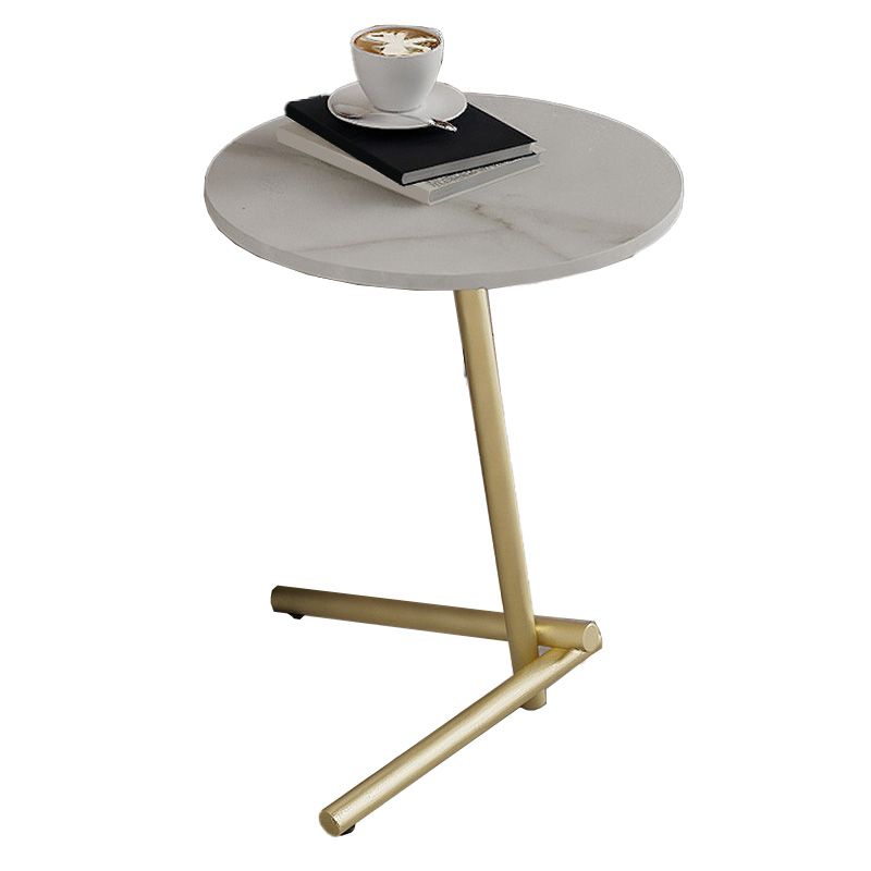 Pedestal Round End Table Minimalist Side End Table for Living Room