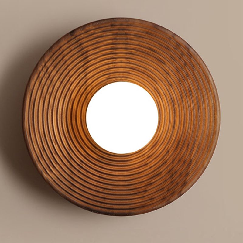 Holzkugel Wandleuchte moderne Stil 1 leichte Wandmontagelampen