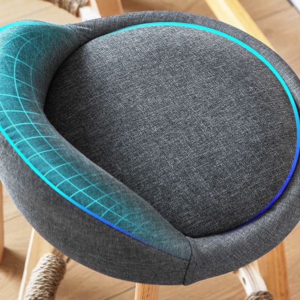 Scandinavian Milk Tea Shop Footrest Stool Matte Finish Upholstered Bar Stools