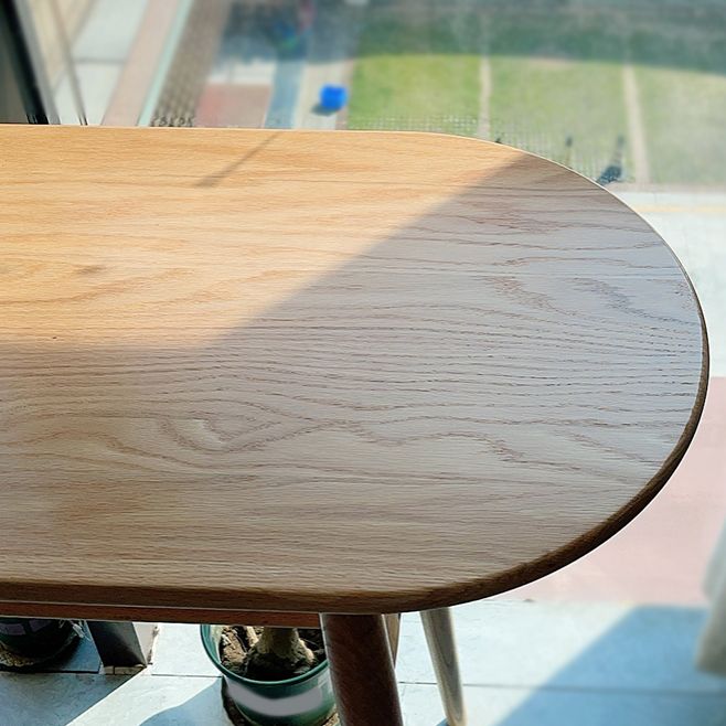 Natural Counter Height Pub Set 1/2/3 Pcs Solid Wood Bar Table and Upholstered Stools