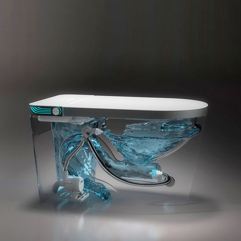 Modern Ceramic Flush Toilet Concealed Tank Toilet Bowl for Washroom