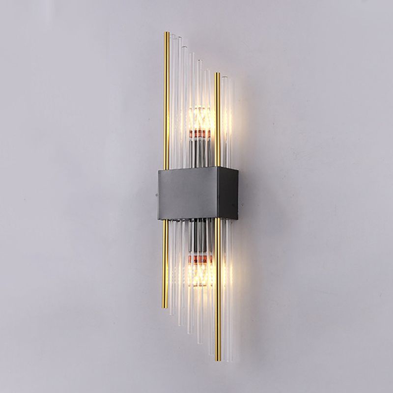 Geometric Wall Lighting Modern Crystal 2 Lights Wall Sconces
