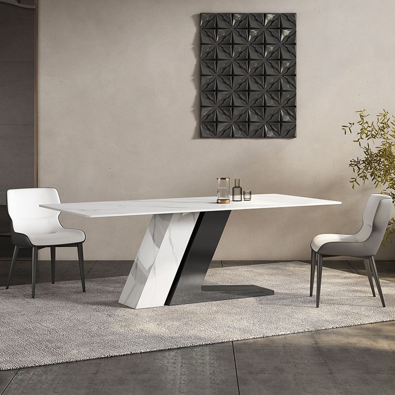 Modern Style 1/3/4/5/7 Pieces Dining Sintered Stone Dining Table Set for Kitchen