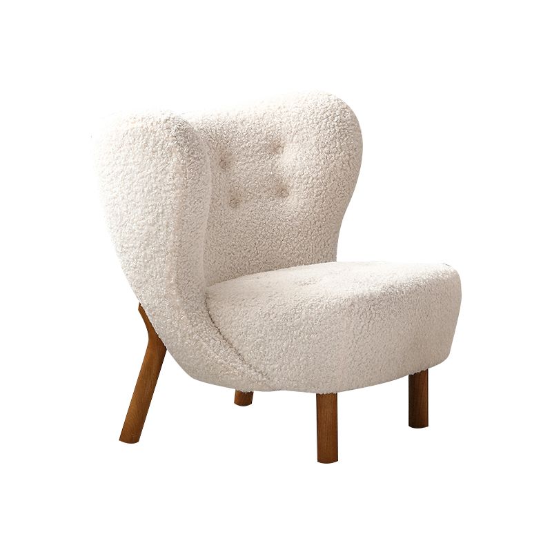 Basic Four Leg Lounge Chair Fixed Back Side Chair for Living Room