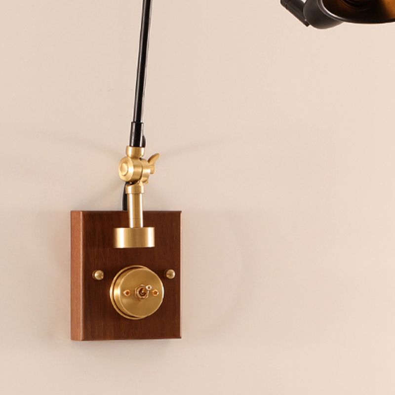 1-Light Wall Lamp Industrial Metal Wall Mounted Lighting for Bedroom