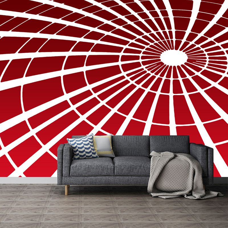 Geometric Illustration Minimalist Wall Mural Decal in Natural Color, Water Resistant