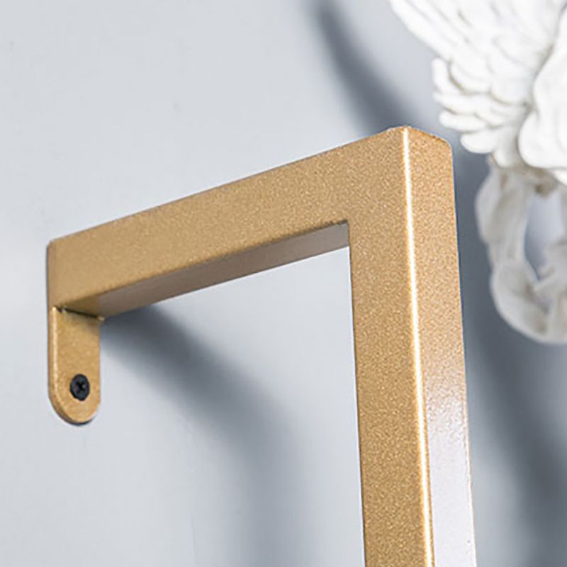 Light Luxury Wall Mounted Book Shelf Floating Metal Bookcase