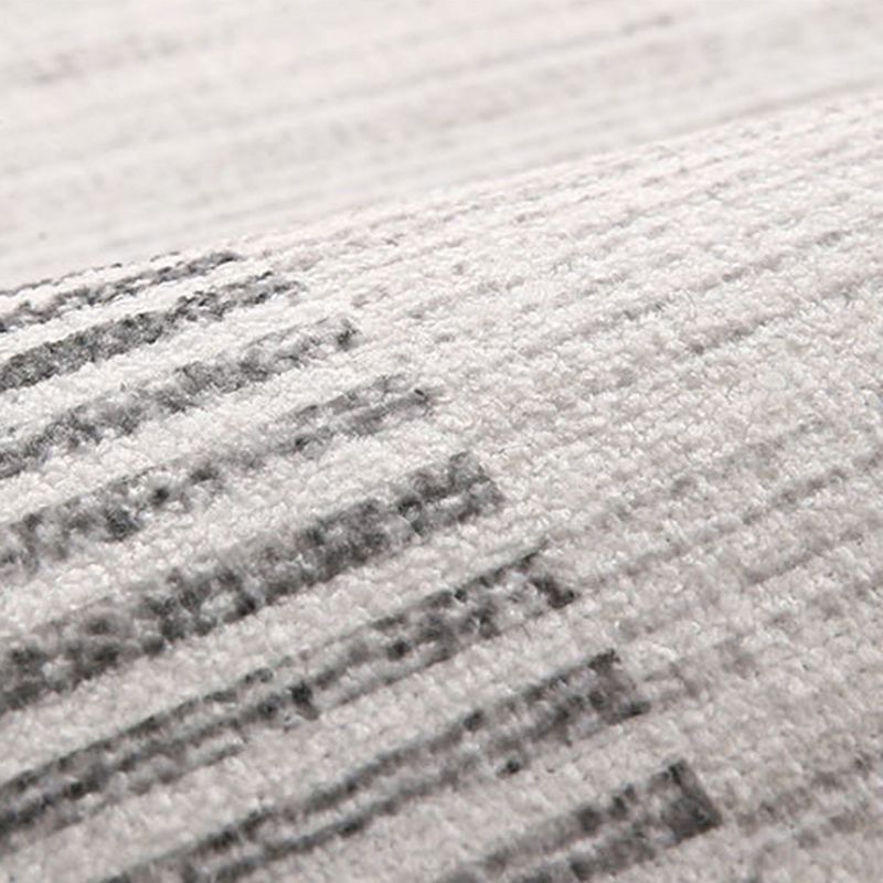 Grauer moderner Teppich Polyester Streifenbereich Teppichwaschmaschine für die Heimdekoration