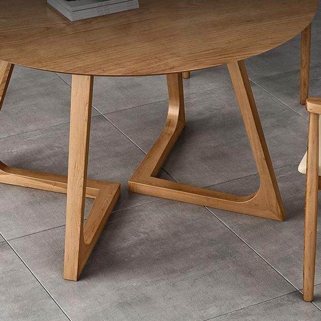 Round Pedestal Dining Site Table Contemporary Furniture with Pine Solid Wood