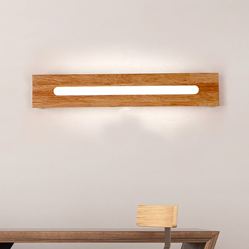 Rechteckige Holzwandhalterung hellem modernistischen LED Braune Wandhalter